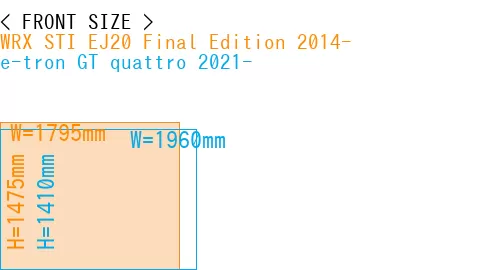 #WRX STI EJ20 Final Edition 2014- + e-tron GT quattro 2021-
